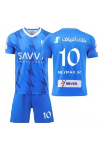Al-Hilal Neymar Jr #10 Babyklær Hjemme Fotballdrakt til barn 2023-24 Korte ermer (+ Korte bukser)